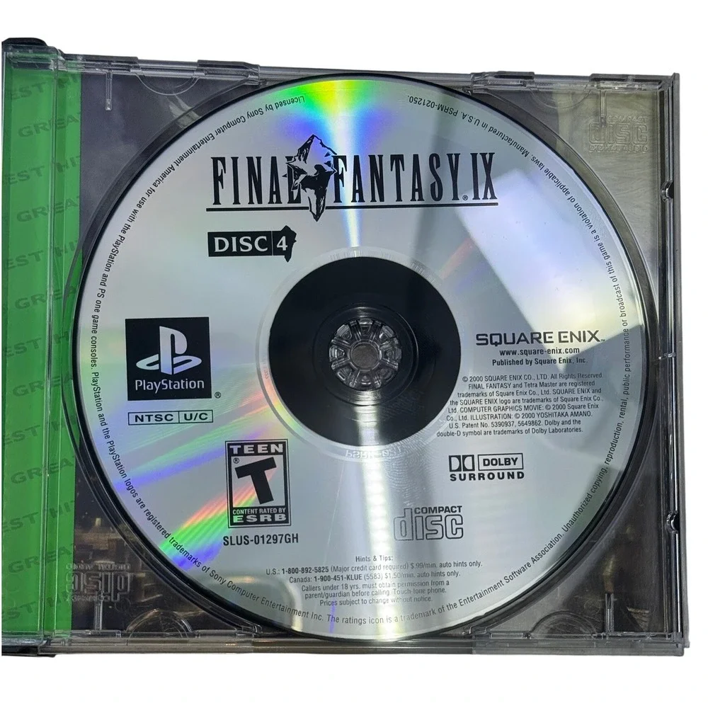 Final Fantasy IX Sony PlayStation 1 PS1 Greatest Hits 4-Disc Set Square Enix